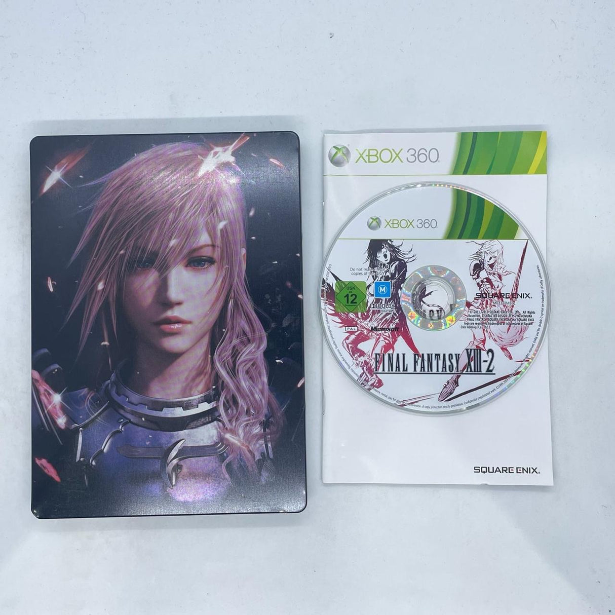 Final Fantasy XIII-2 Steelbook Edition Xbox 360 Game + Manual PAL