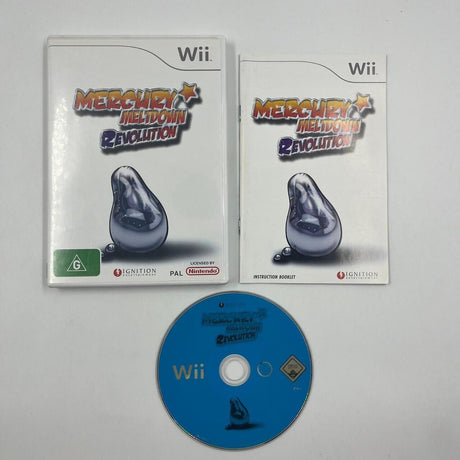 Mercury Meltdown Revolution Nintendo Wii Game + Manual PAL - Trippy Trades 