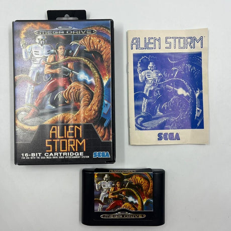 Alien Storm Sega Mega Drive Game + Manual PAL - Trippy Trades 