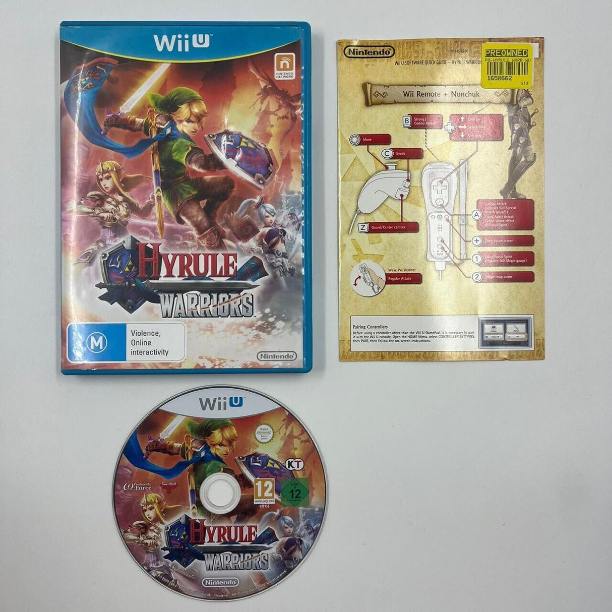 Hyrule Warriors Nintendo Wii U Game + Manual PAL - Trippy Trades 