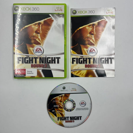 Fight Night Round 3 III Xbox 360 Game + Manual PAL - Trippy Trades 