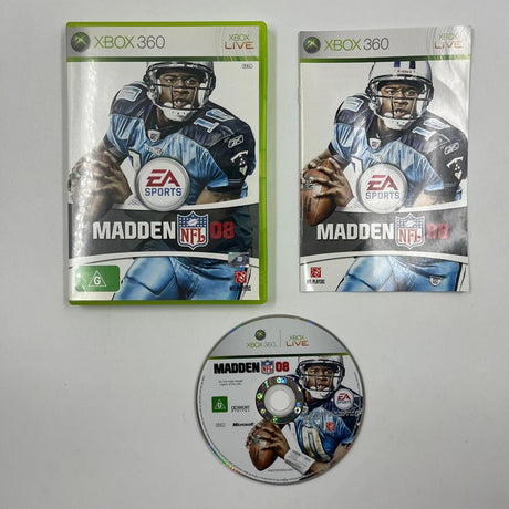 Madden NFL 08 Xbox 360 Game + Manual PAL - Trippy Trades 