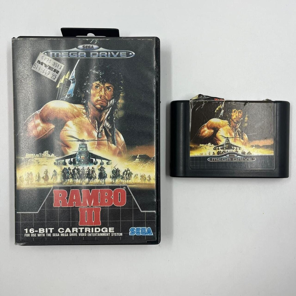 Rambo III 3 Sega Mega Drive Game PAL - Trippy Trades 