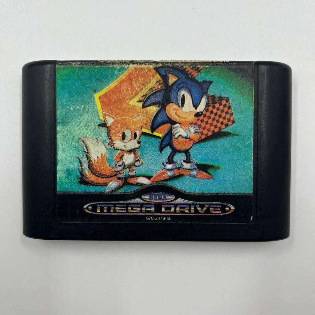 Sonic 2 Sega Mega Drive PAL Game Cartridge