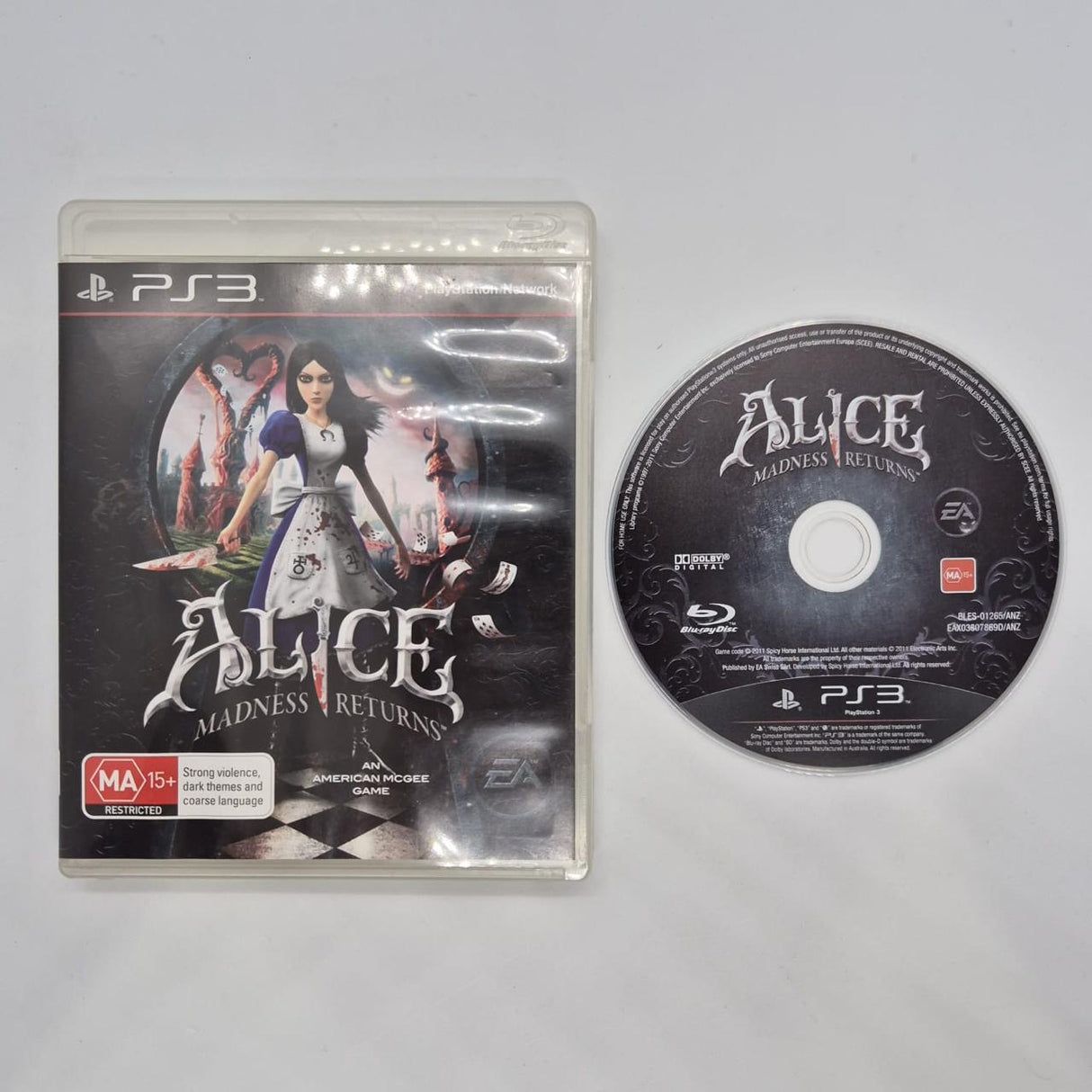 Alice Madness Returns PS3 Playstation 3 Game