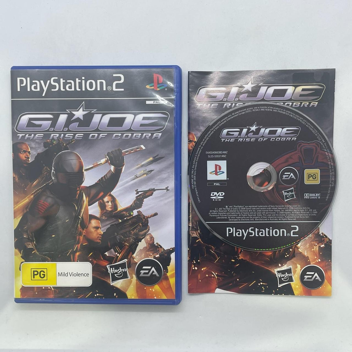 G.I.Joe The Rise Of Cobra PS2 Playstation 2 Game + Manual