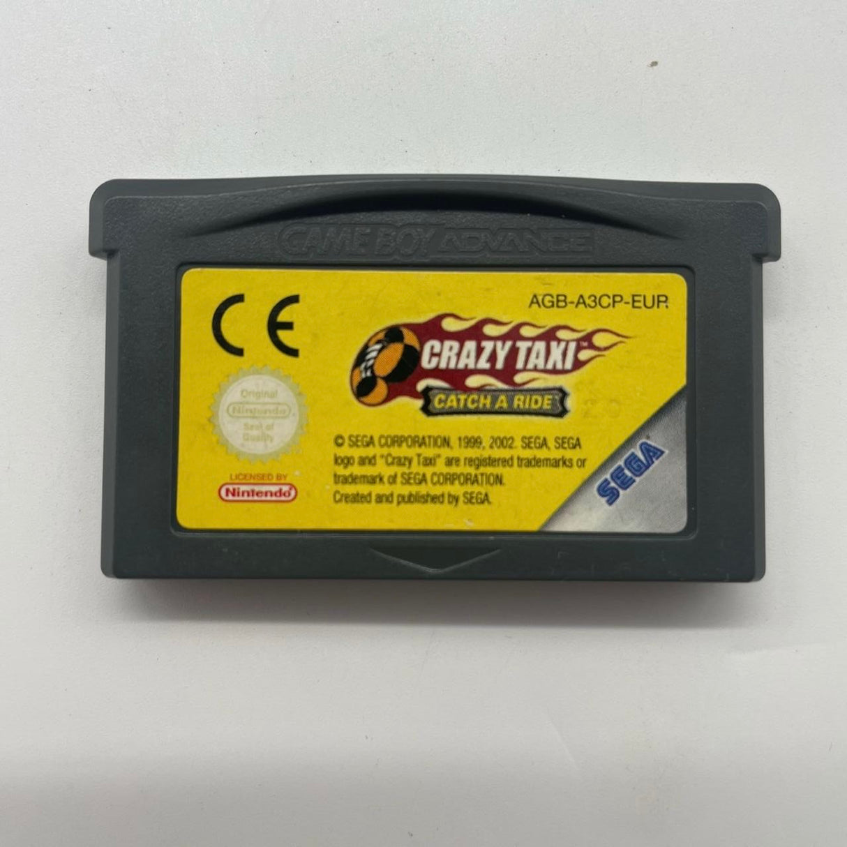 Crazy Taxi Catch A Ride Nintendo Gameboy Advance GBA Game Cartridge