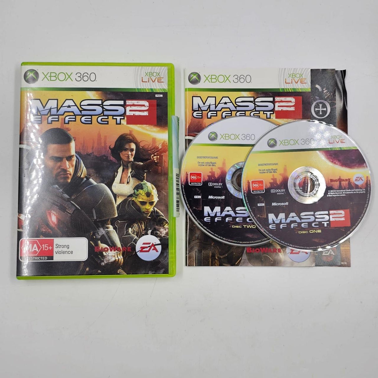 Mass Effect 2 II Xbox 360 Game + Manual PAL 16JE4 - Trippy Trades 