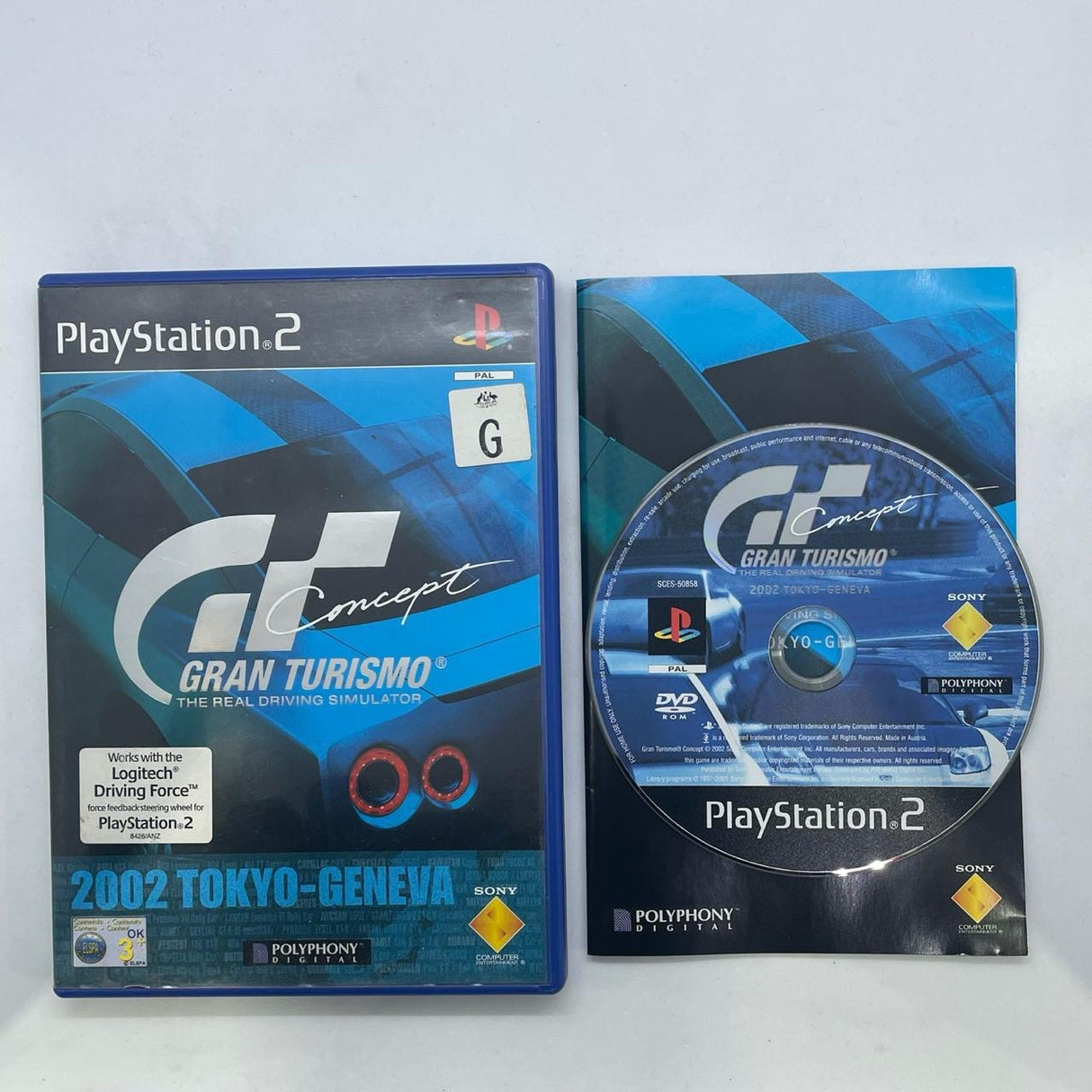 Gran Turismo Concept 2002 Tokyo - Geneva PS2 Playstation 2 Game + Manual PAL