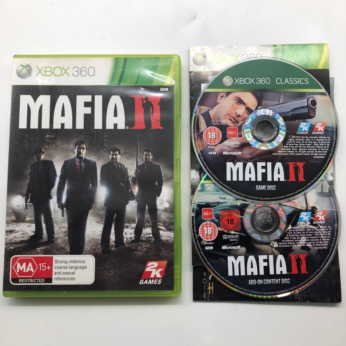 Mafia II 2 Xbox 360 Game + Manual PAL 28JY4 - Trippy Trades 