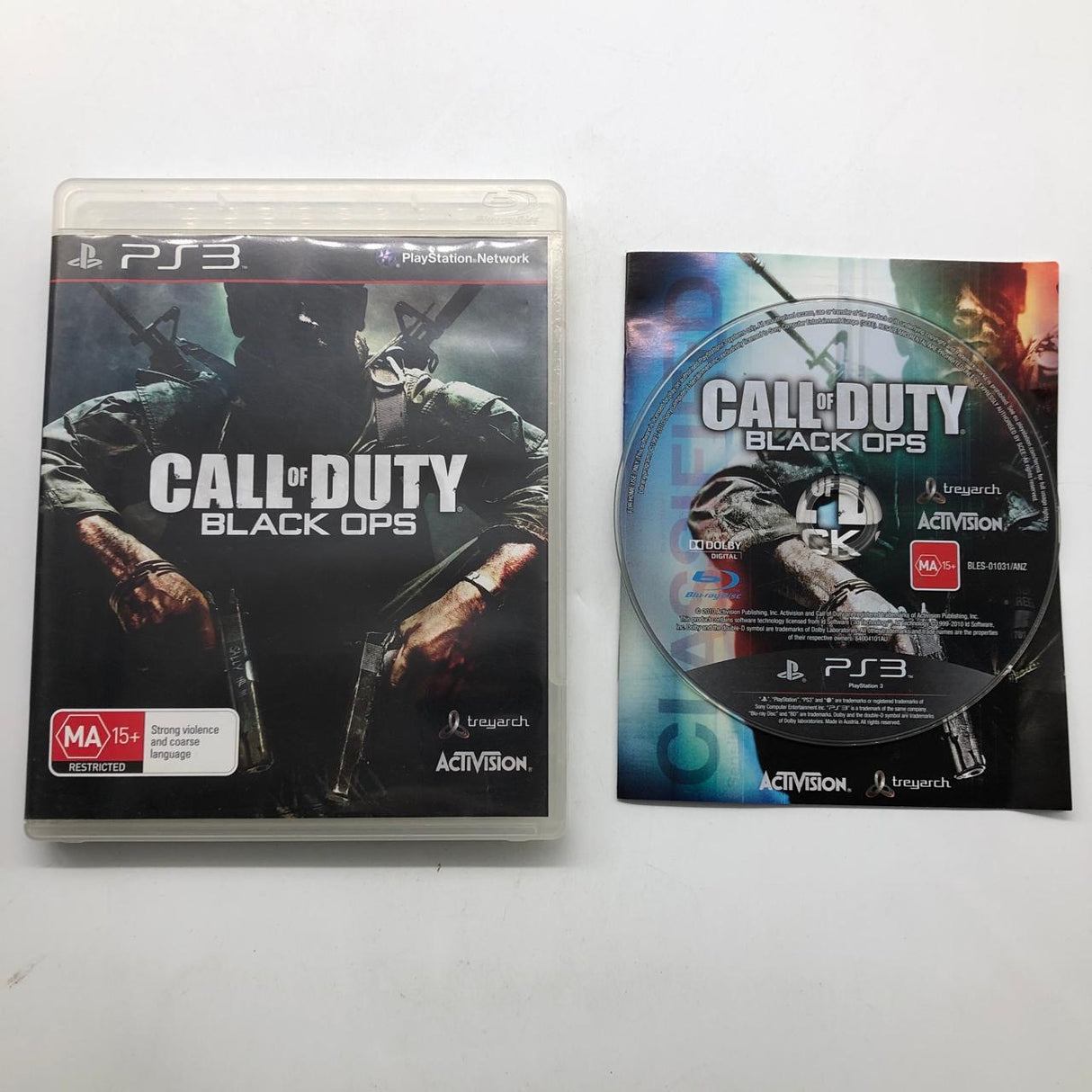 Call of Duty Black Ops PS3 Playstation 3 Game + Manual 25AU4