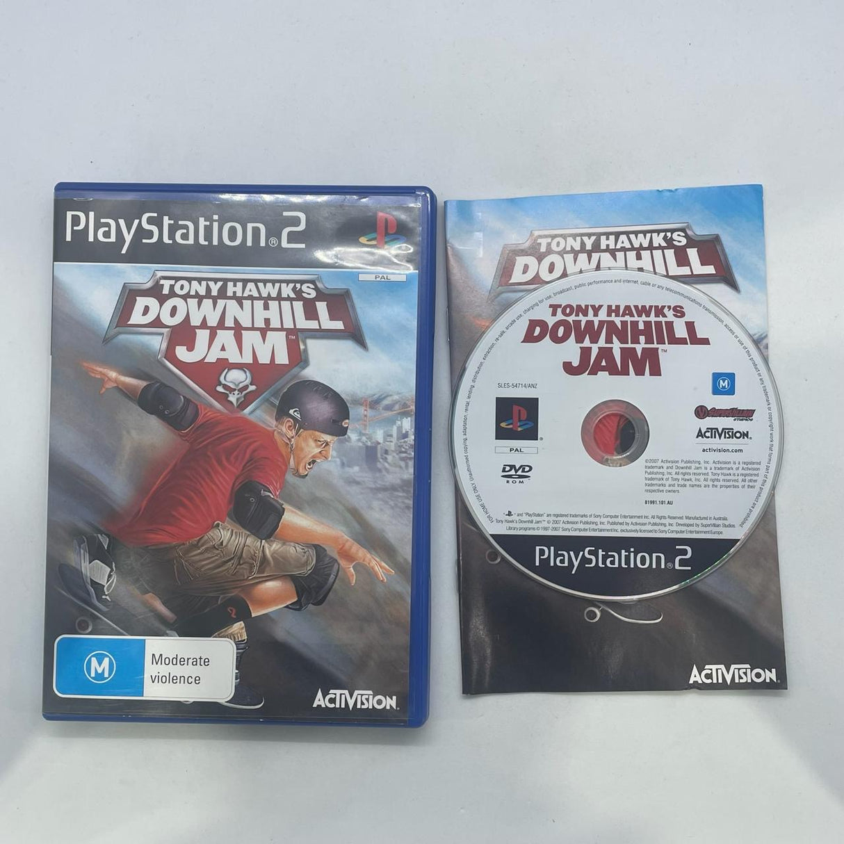 Tony Hawk's Downhill Jam PS2 Playstation 2 Game + Manual