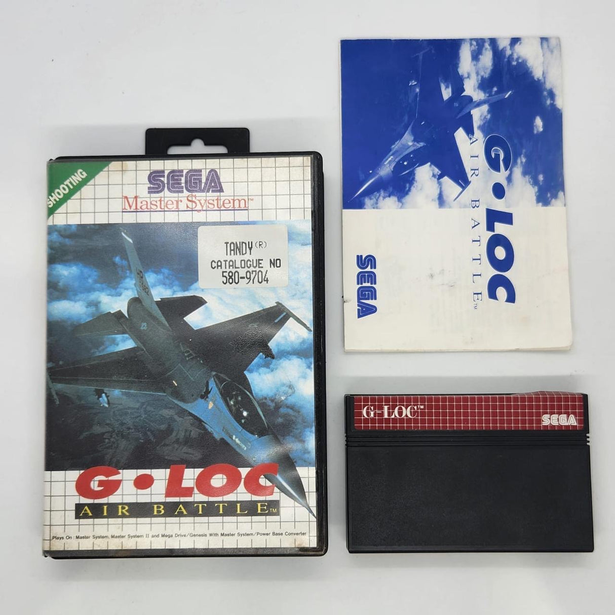 G-Loc Air Battle Sega Master System Game + Manual PAL