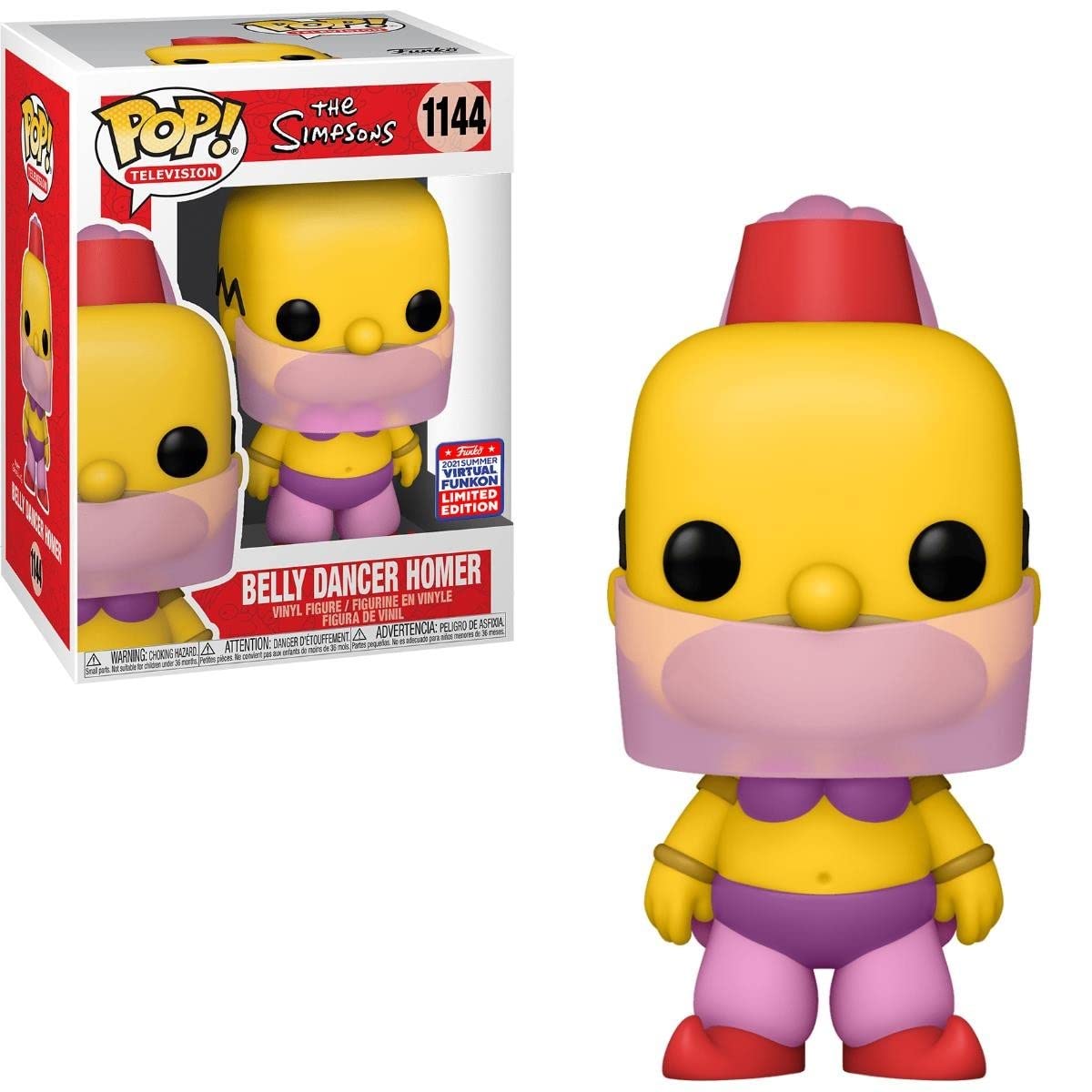 The Simpsons Belly Dancer Homer #1144 Pop Vinyl Figure