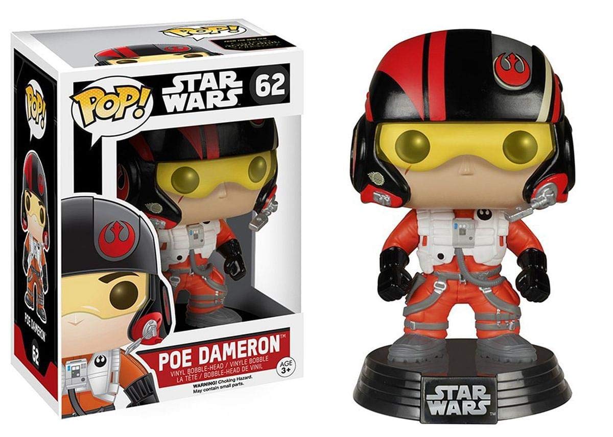 Star Wars The Force Awakens Funko Pop Vinyl Figure Poe Dameron #62 - Trippy Trades 