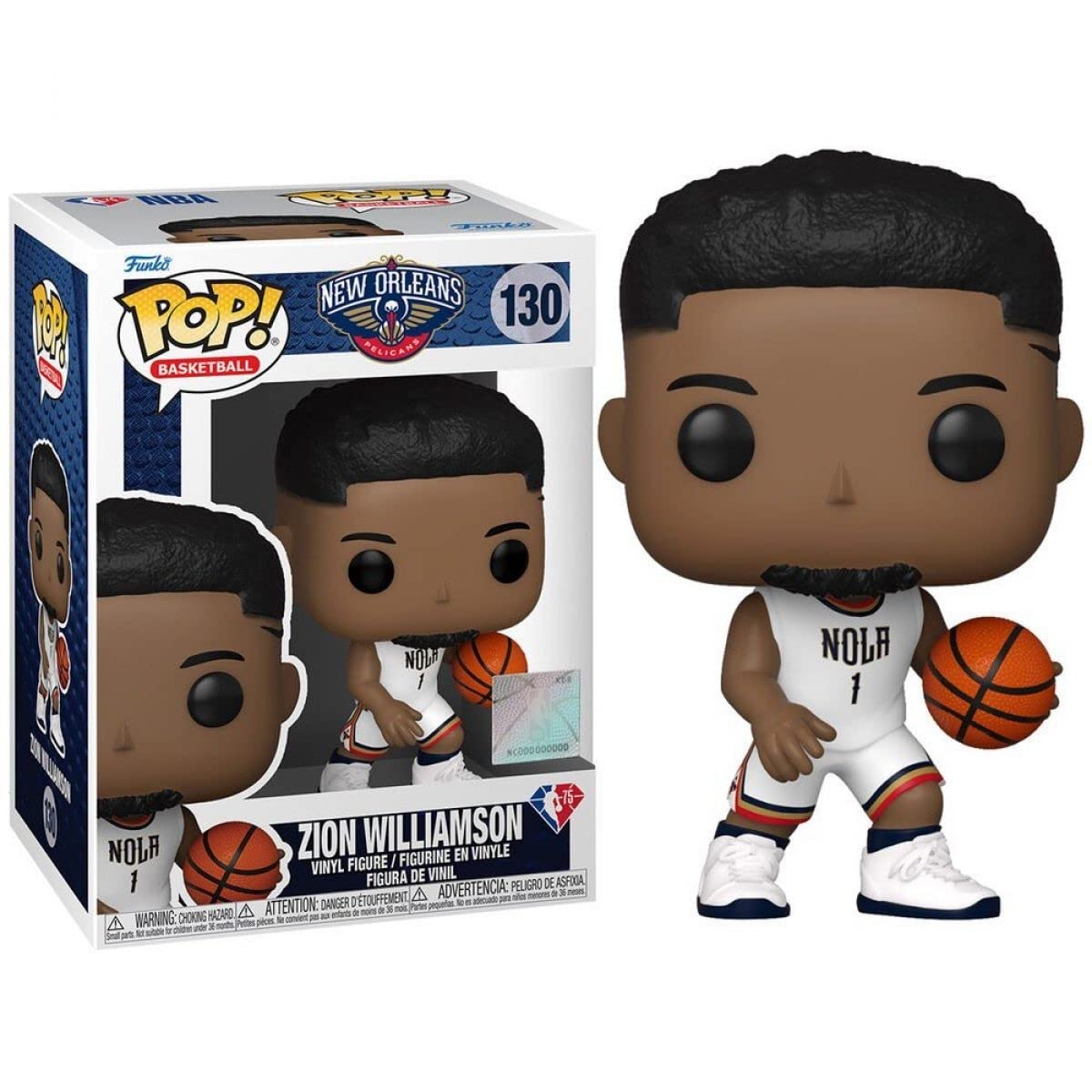 NBA Basketball Zion Williamson #130 Funko Pop Vinyl Figure