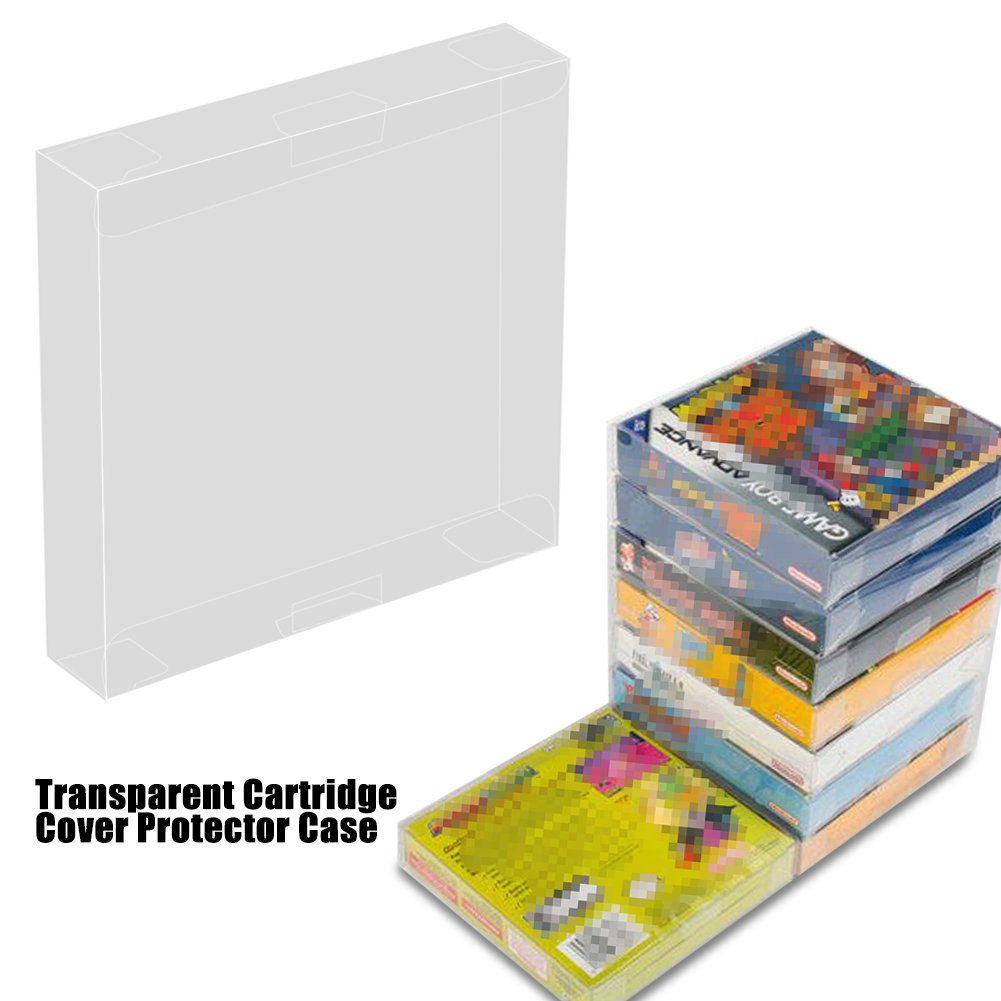 10 Pcs Clear Box Protectors Case Nintendo Gameboy Game Boxed Advanced protector