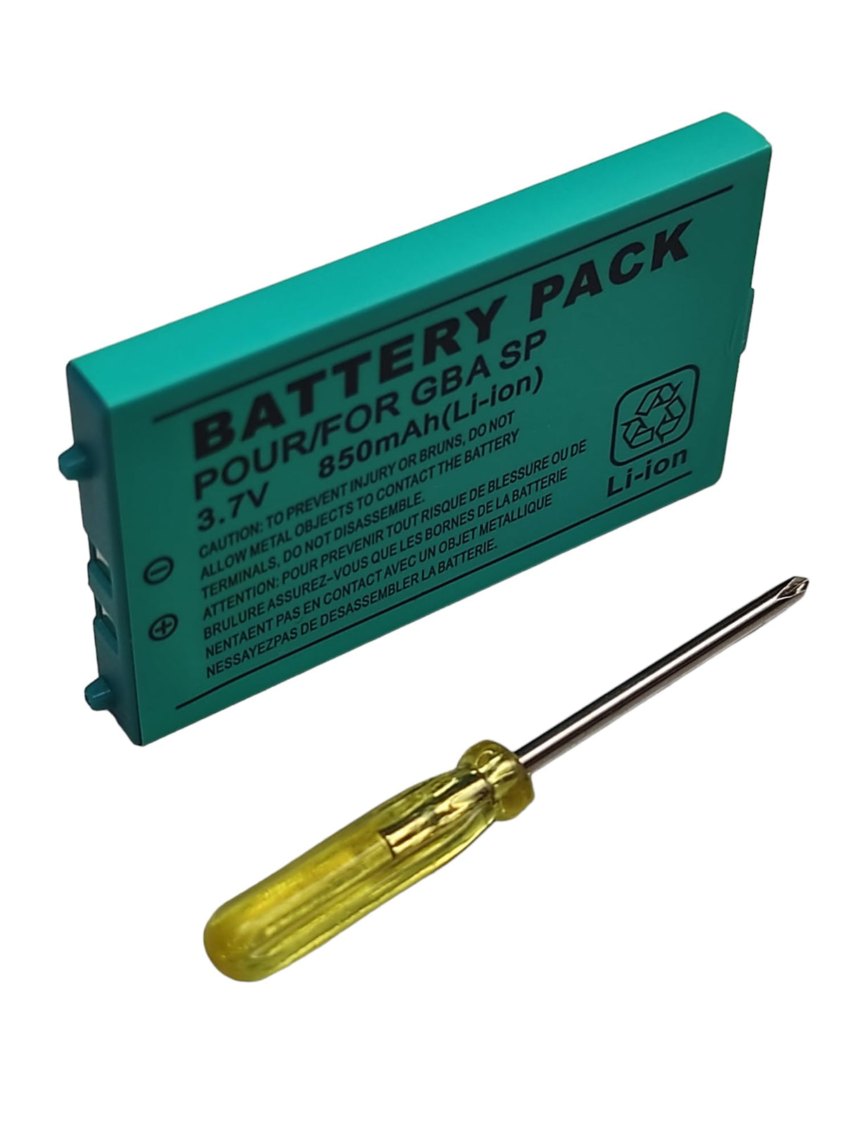 Battery Replacement Nintendo Gameboy Advance GBA SP 3.7 V 850 mAh + Screwdriver - Trippy Trades 