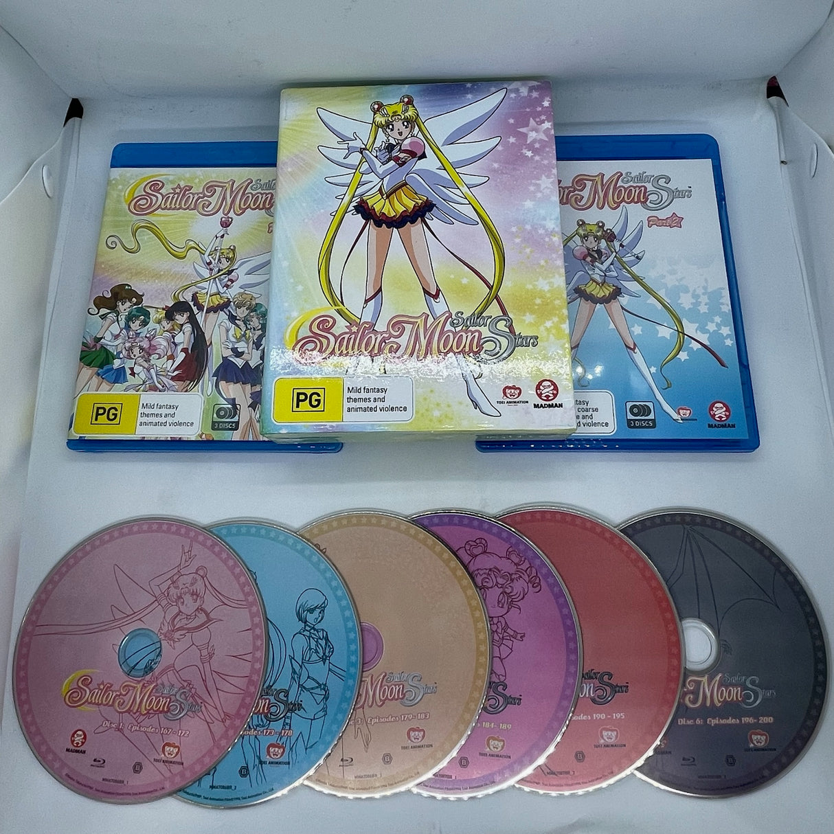 Sailor Moon Sailor Stars Season 5 Part 1 and Part 2 Box Set Blu-ray