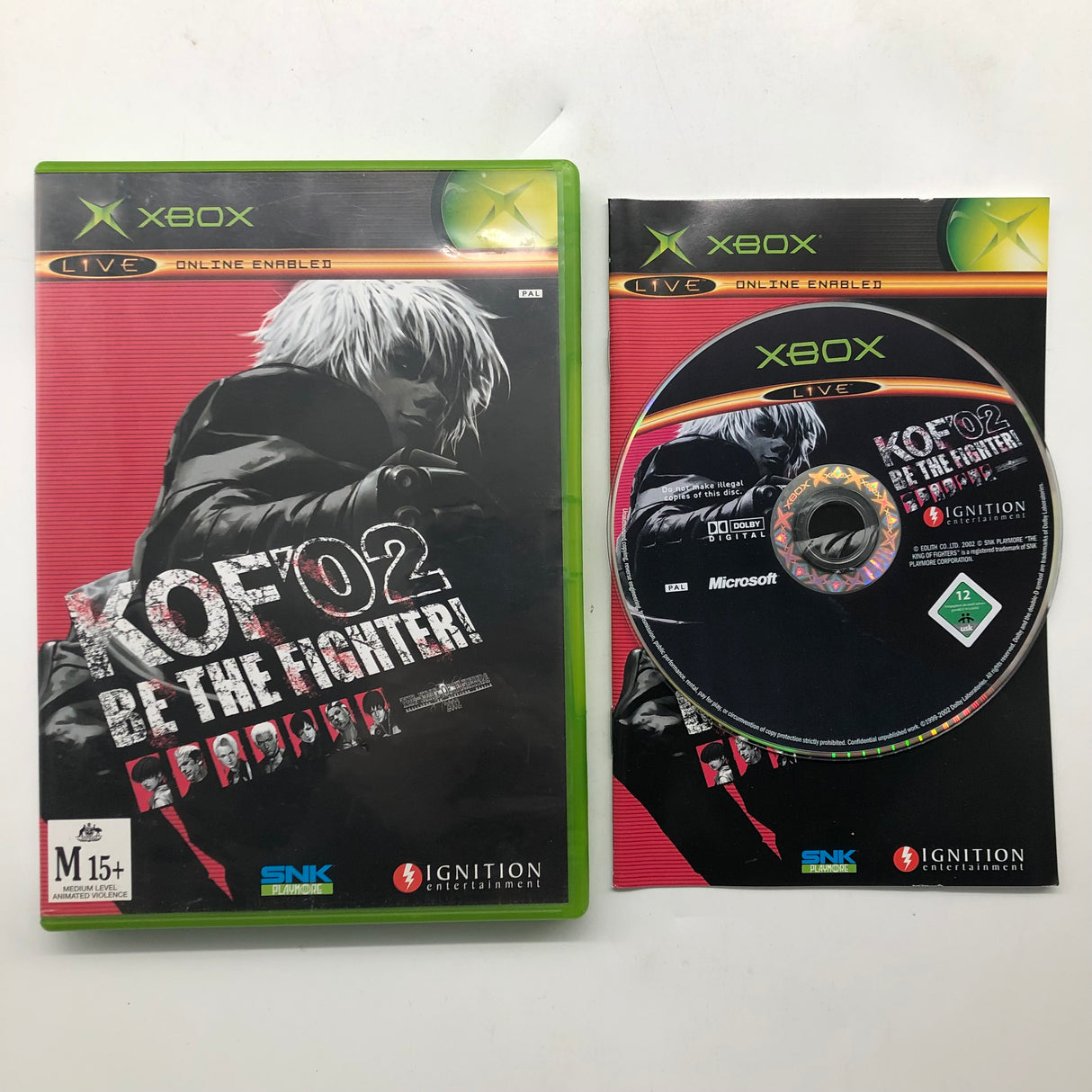 King Of Fighters 02 Be The Fighter Xbox Original Game + Manual PAL