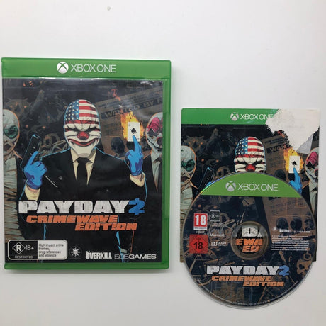 Payday 2 Crimewave Edition Xbox One Game + Manual PAL 28A4 - Trippy Trades 