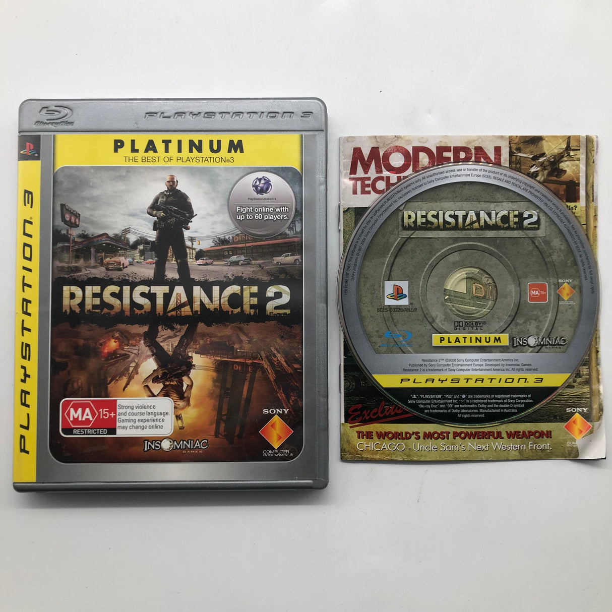 Resistance 2 PS3 Playstation 3 Game + Manual