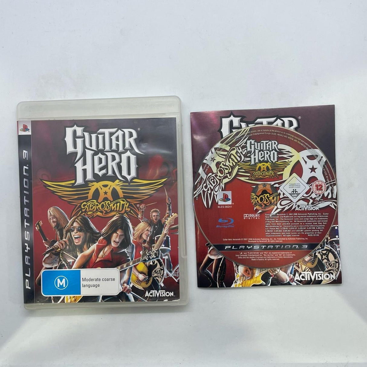 Guitar Hero Aerosmith PS3 Playstation 3 Game + Manual