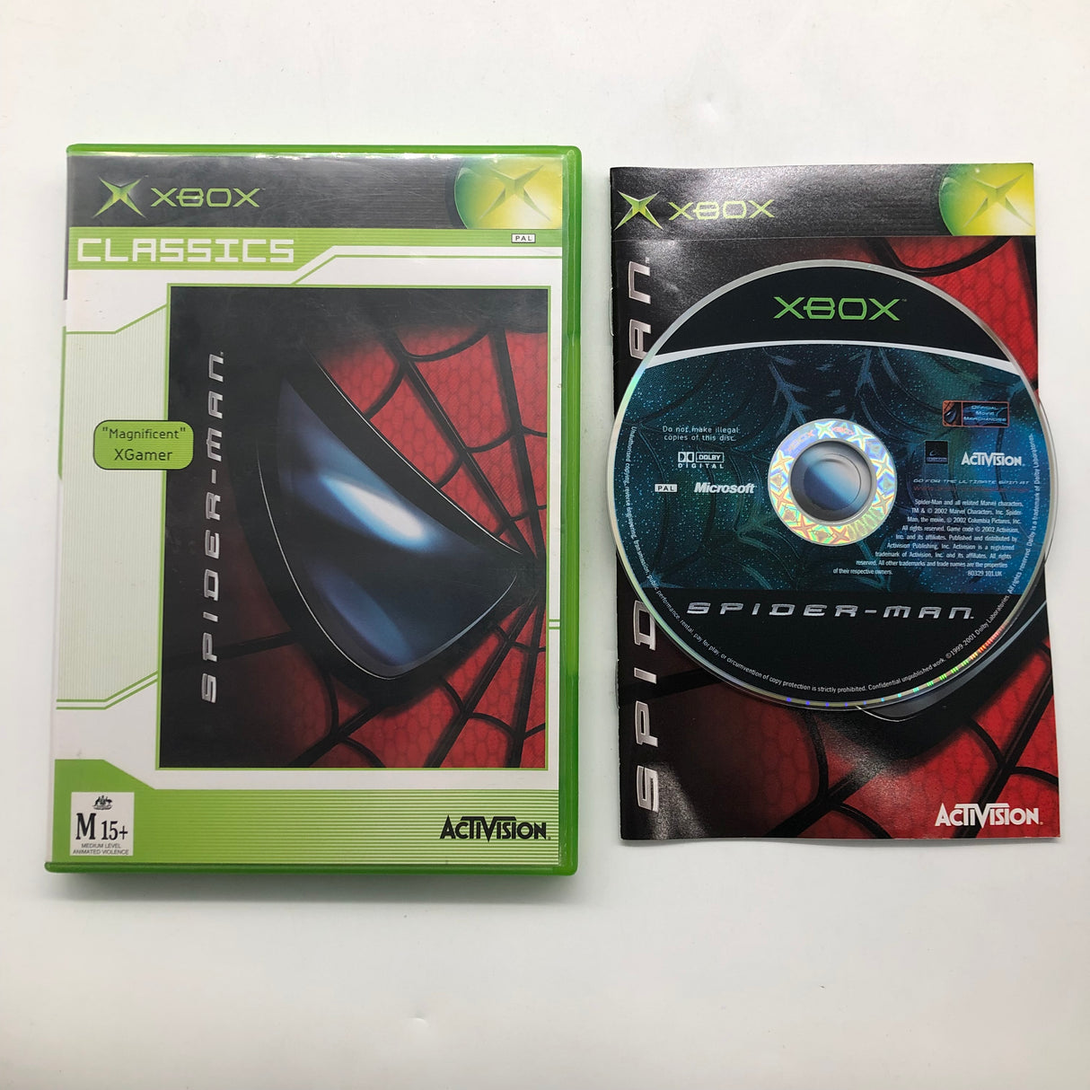 Spider-Man Xbox Original Game + Manual PAL