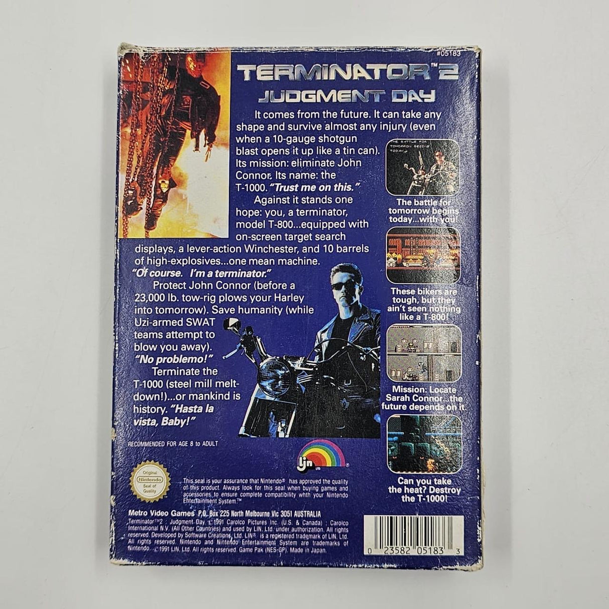 Terminator 2 Judgment day T2 Nintendo Entertainment System NES Game Boxed Complete PAL 16JE4 - Trippy Trades 