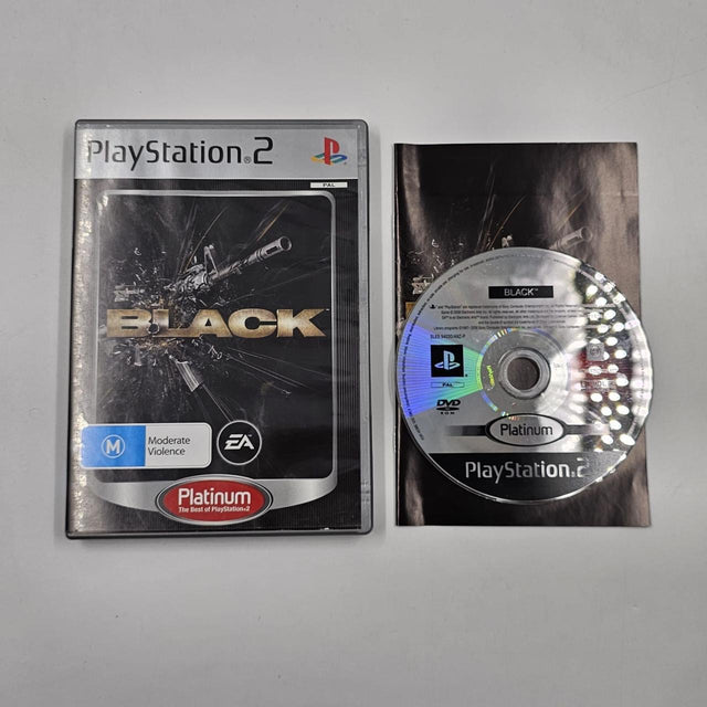 Black PS2 Playstation 2 Game + Manual PAL 16JE4 - Trippy Trades 