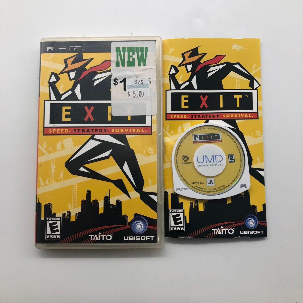 Exit PSP Playstation Portable Game + Manual 28A4 - Trippy Trades 