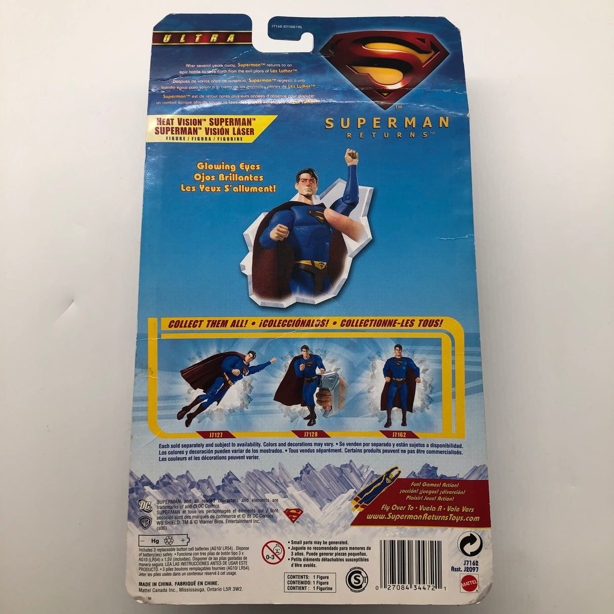 Super Man Returns Heat Vision Feel The Power Figure Ultra 28A4 - Trippy Trades 