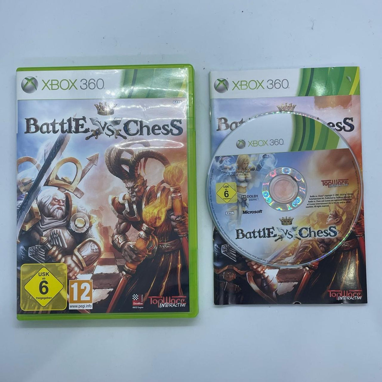 Battle VS Chess Xbox 360 Game + Manual PAL