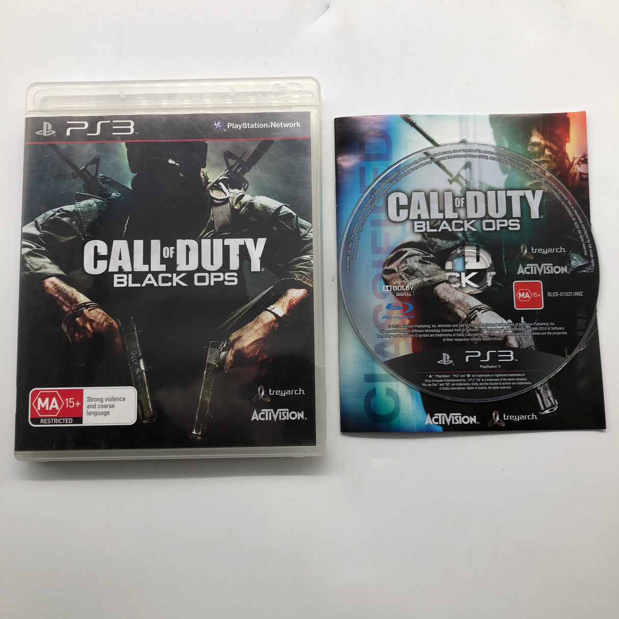 Call of Duty Black Ops PS3 Playstation 3 Game + Manual 25AU4