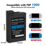 Rechargeable Battery for Sony PSP-110 PSP-1001 PSP 1000 Fat New 3.6V 1800mAh