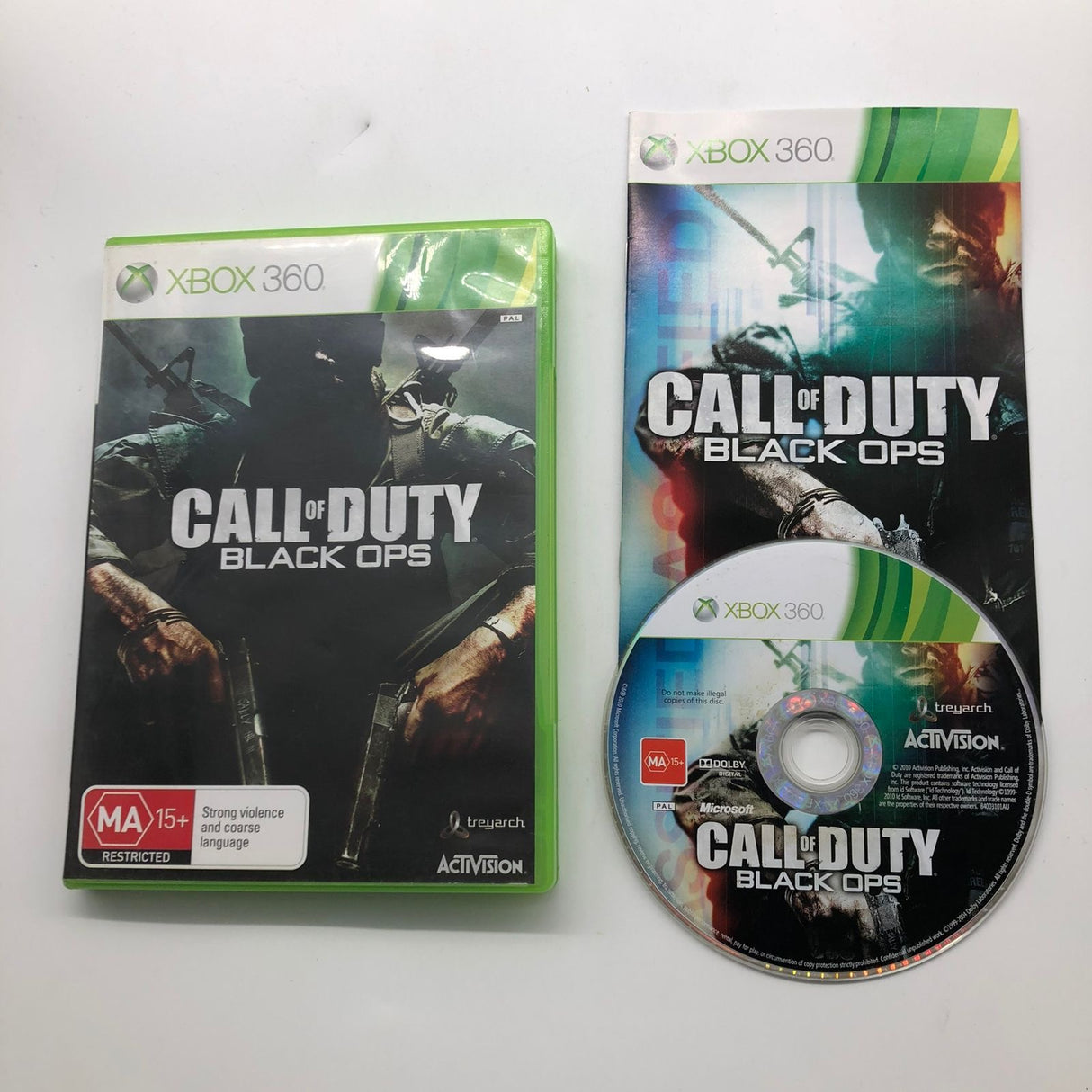 Call of Duty Black Ops Xbox 360 Game + Manual PAL