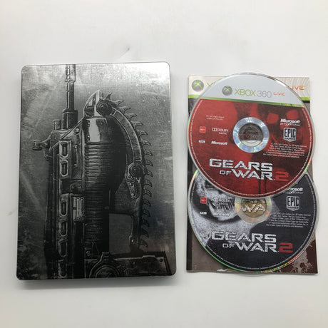 Gears of War 2 Limited Edition Steelbook Edition Xbox 360 Game Boxed PAL 25AU4