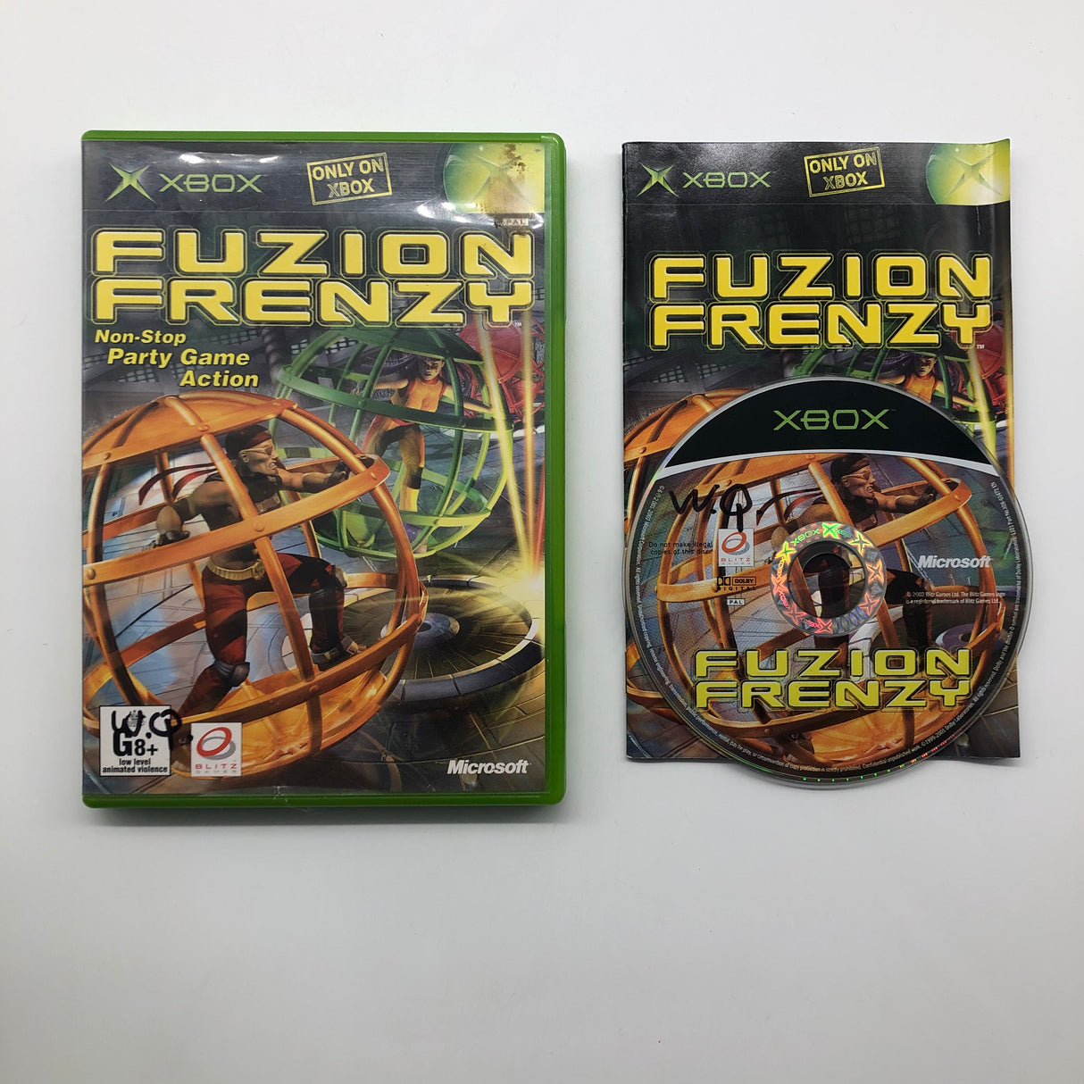 Fuzion Frenzy Xbox Original Game + Manual PAL