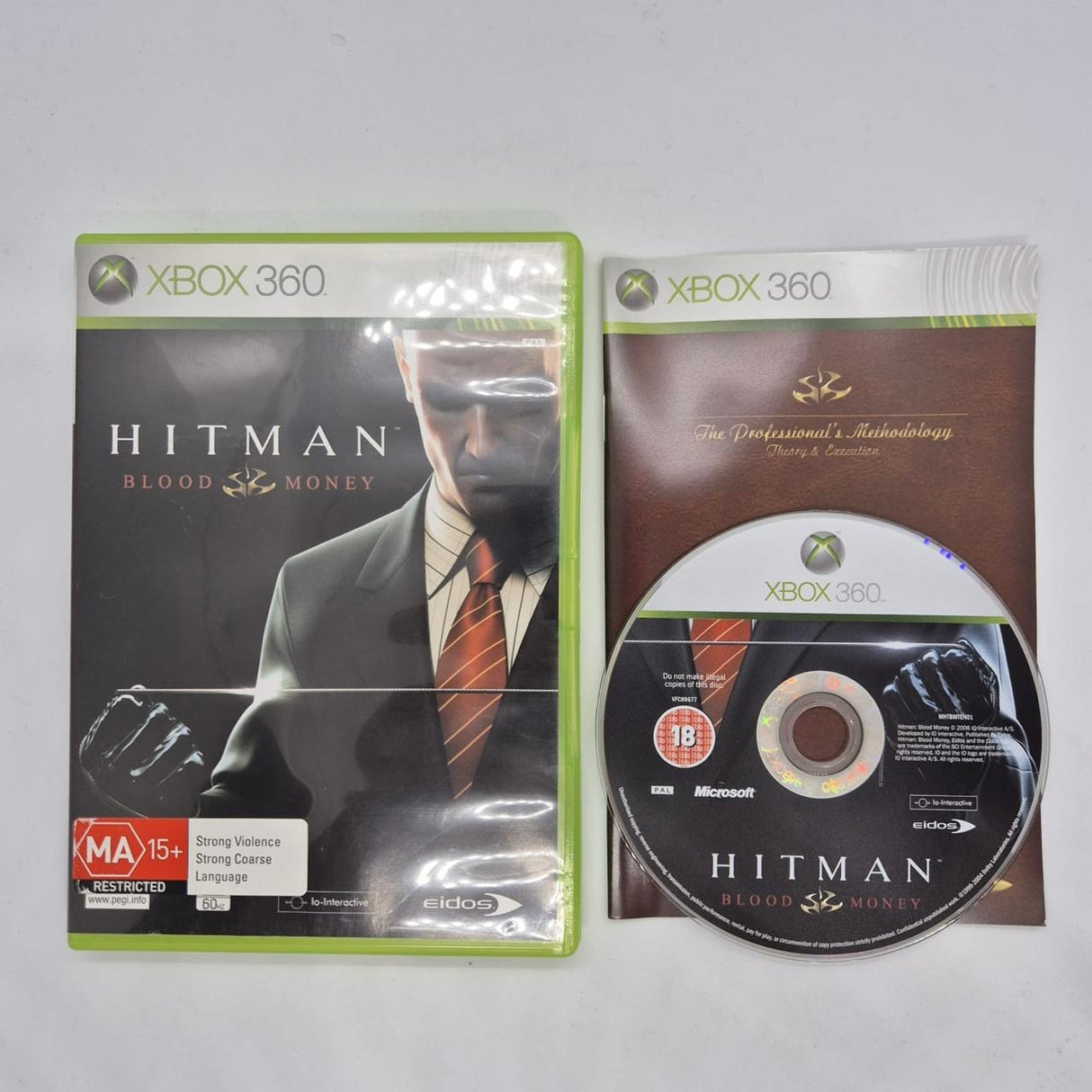 Hitman Blood Money Xbox 360 Game + Manual PAL