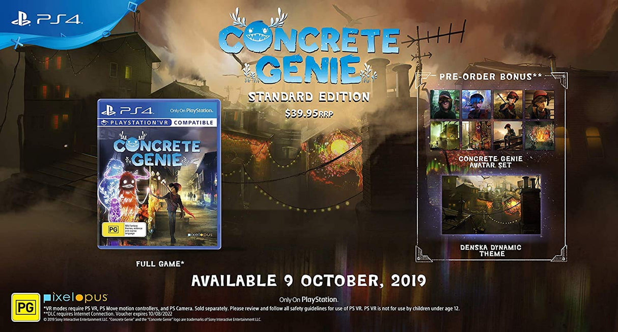 Concrete Genie PS4 Playstation 4 Game Brand New Sealed - Trippy Trades 