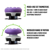 KontrolFreek FPS Freek Galaxy Purple for Xbox One/ Series X Controller 2 Performance Thumbsticks 1 High-Rise, 1 Mid-Rise Purple