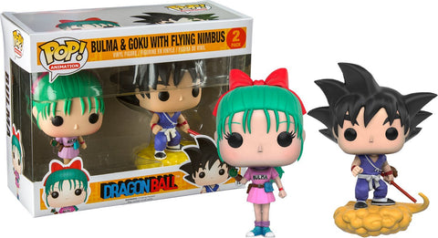 Dragon Ball Bulma & Goku With Flying Nimbus #2 Pack Pop Vinyl Figure
