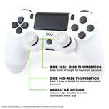 KKontrolFreek FPS Freek Galaxy white for Playstation 4/5 PS4 PS5 Performance Thumbsticks 1 High-Rise, 1 Mid-Rise White - Trippy Trades 