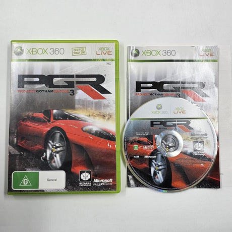 PGR Project Gotham Racing 3 Xbox 360 Game + Manual PAL 16JE4 - Trippy Trades 