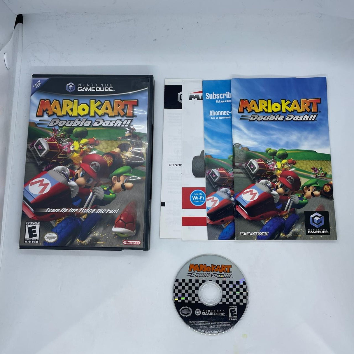 Mario Kart Double Dash Nintendo Gamecube Game + Manual PAL