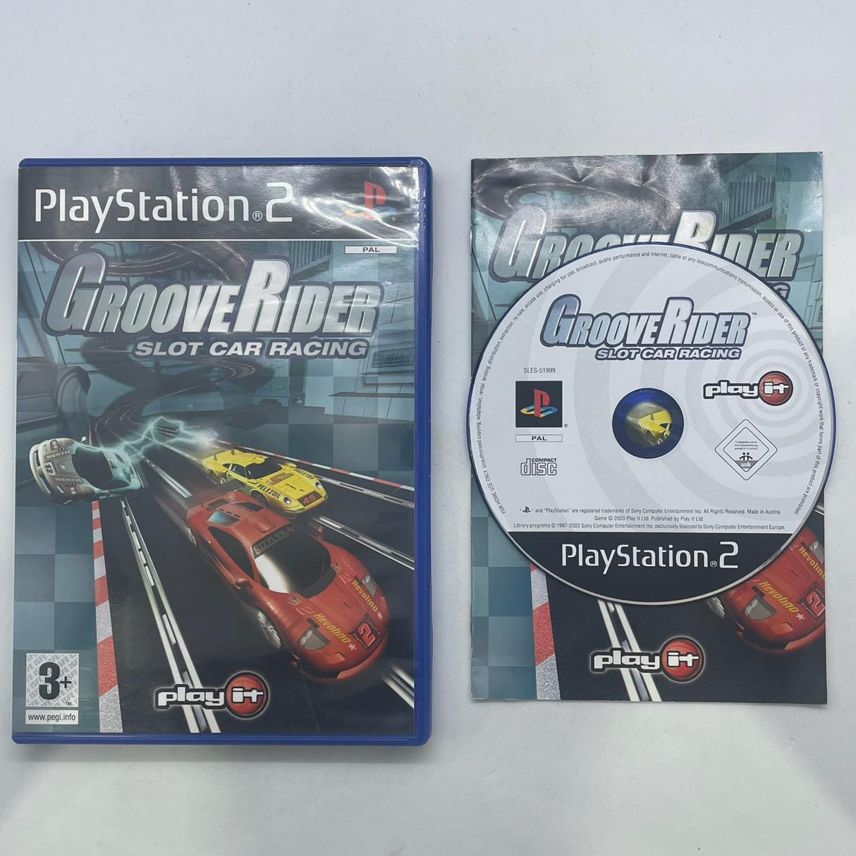 Groove Rider Slot Car Racing PS2 Playstation 2 Game + Manual PAL