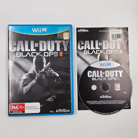 Call of Duty Black Ops II 2 Nintendo Wii U Game + Manual PAL 9JE4 - Trippy Trades 