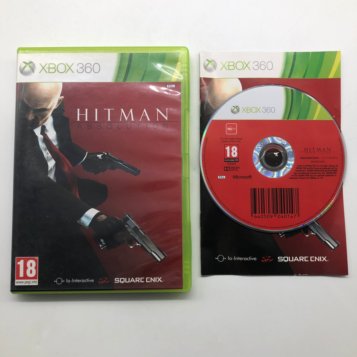 Hitman Absolution Xbox 360 Game + Manual PAL