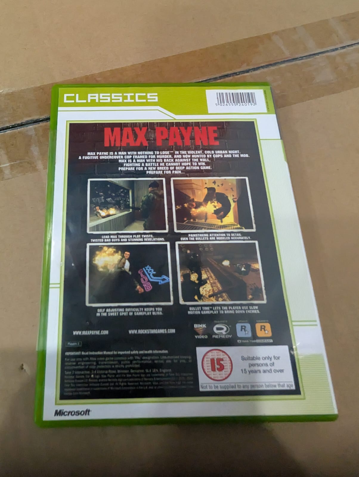 Max Payne Xbox Original Game Brand New Sealed