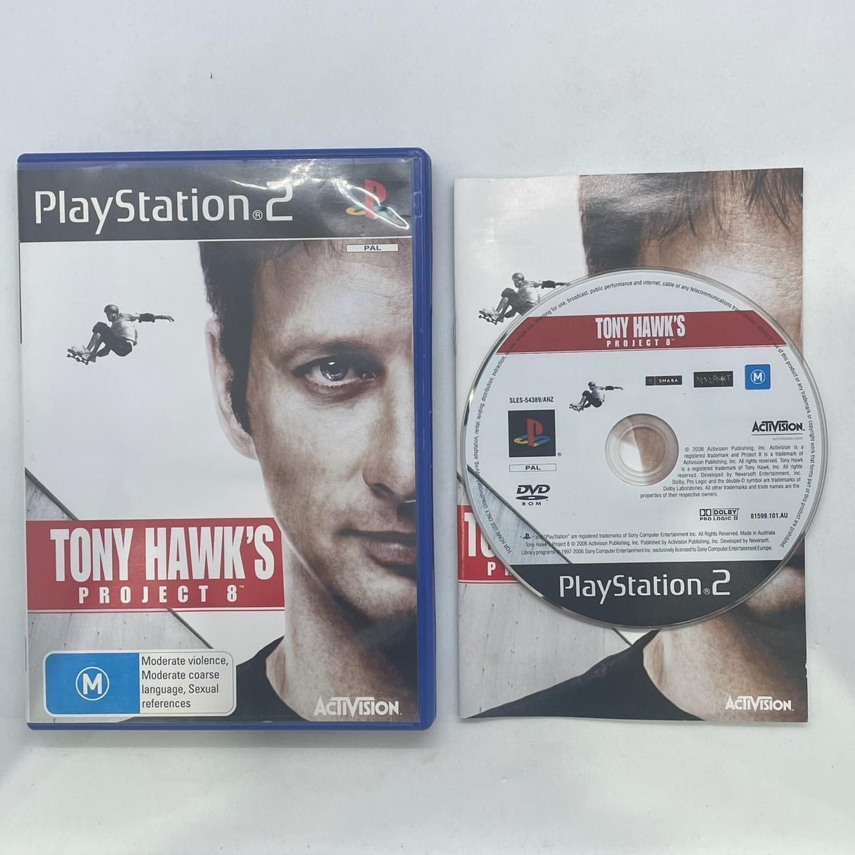 Tony Hawk's Project 8 PS2 Playstation 2 Game + Manual PAL